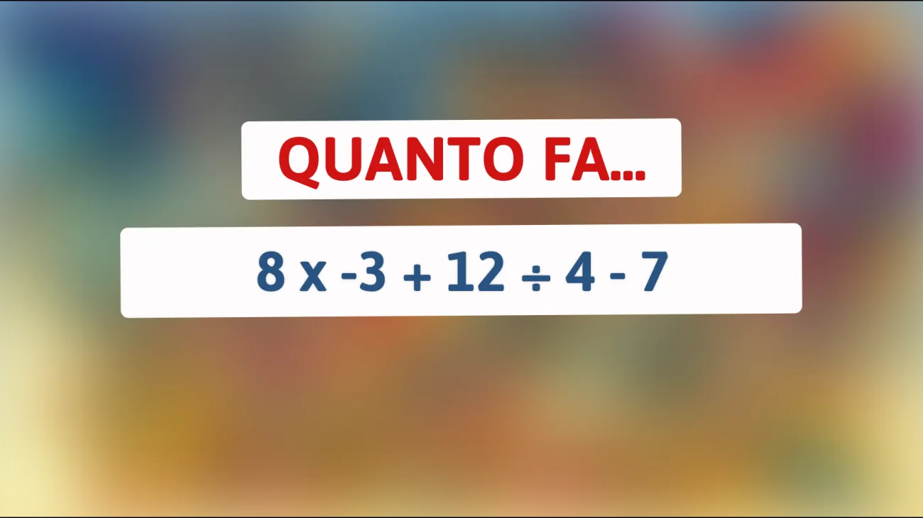 \"Solo un vero genio può risolvere questo rompicapo matematico, ci riesci anche tu?\""