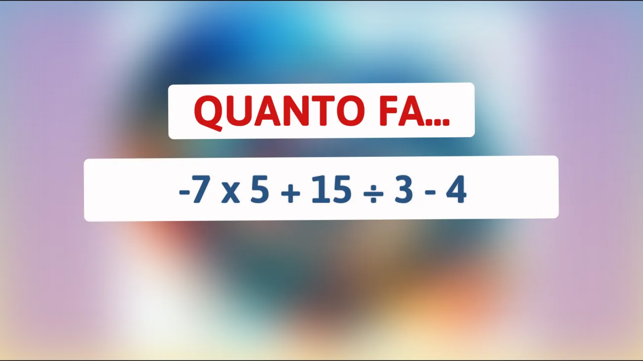 La sfida definitiva: solo i cervelli più brillanti risolvono questo enigma matematico! Sei tra loro?"