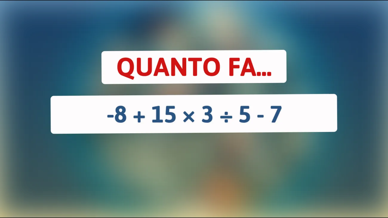 Scopri se sei un genio! Solo il 2% riesce a risolvere questo indovinello matematico! Sei tra loro?"