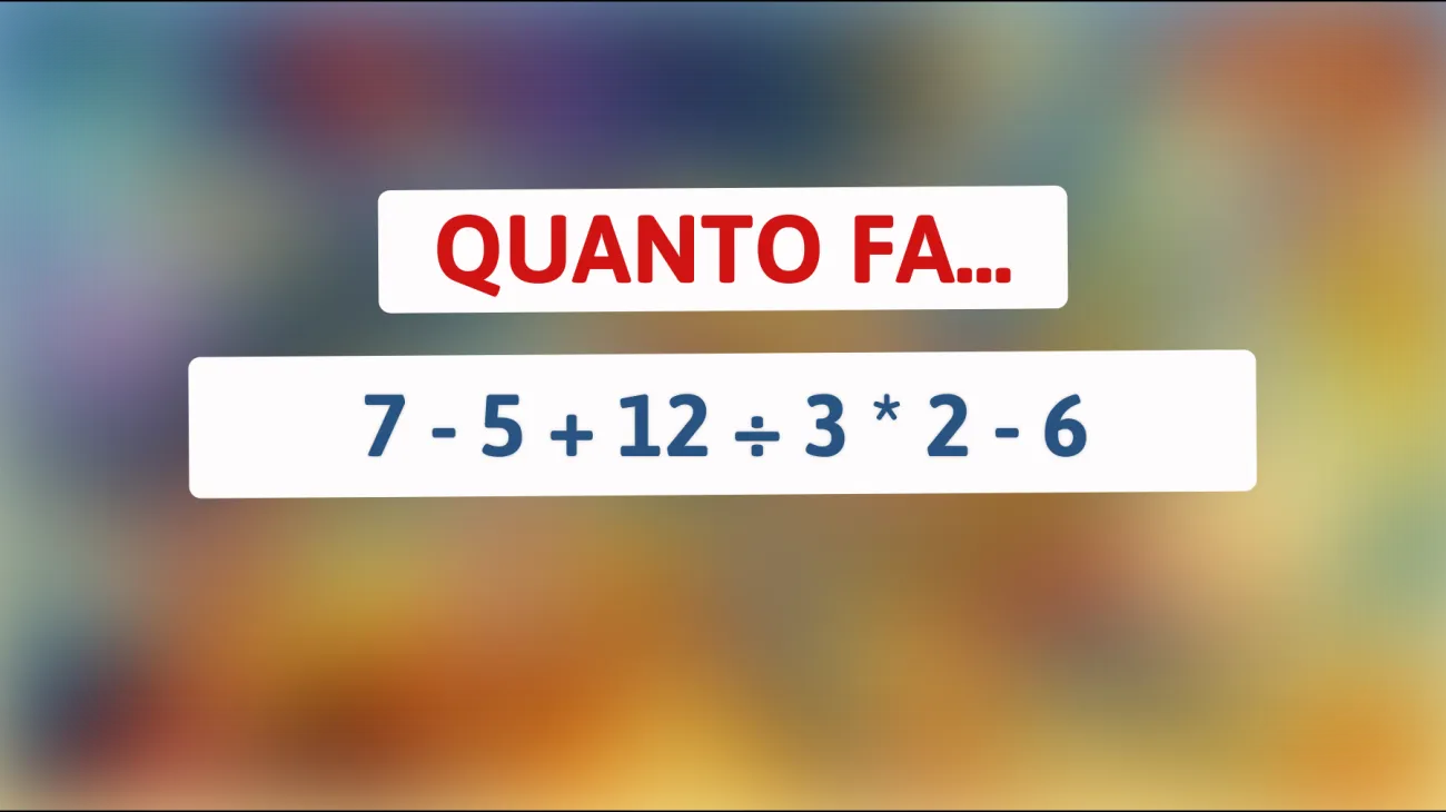 Sfida il tuo cervello con questo indovinello matematico: solo i veri geni risolveranno!"